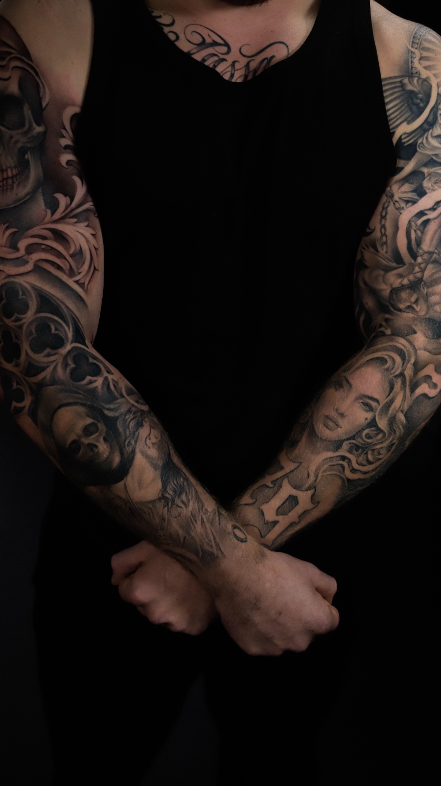 Tattoo werk van Mitch bij ILLIONAIRE Studios